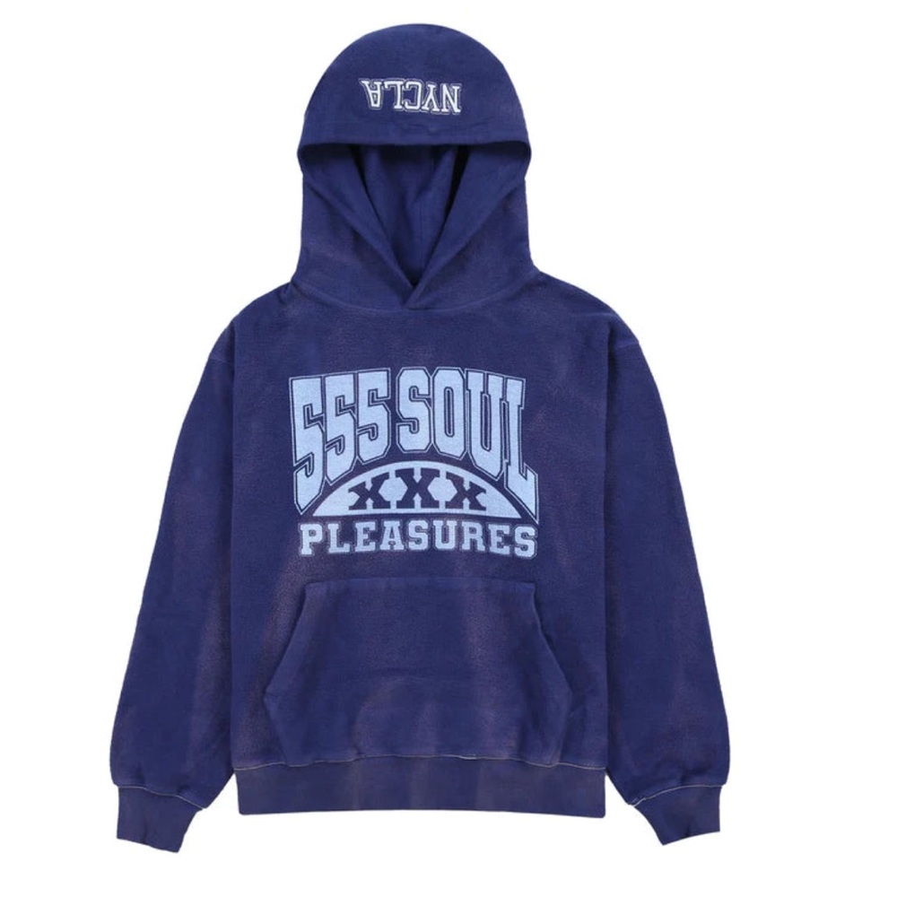 Pleasures x 555 Soul Men's Blue Hoodie